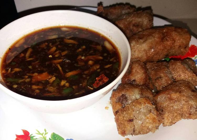 resep makanan Pempek ikan tongkol dan cuko