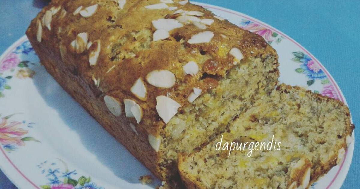 Resep Almond banana cake