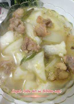 Sayur labu air + tetelan sapi