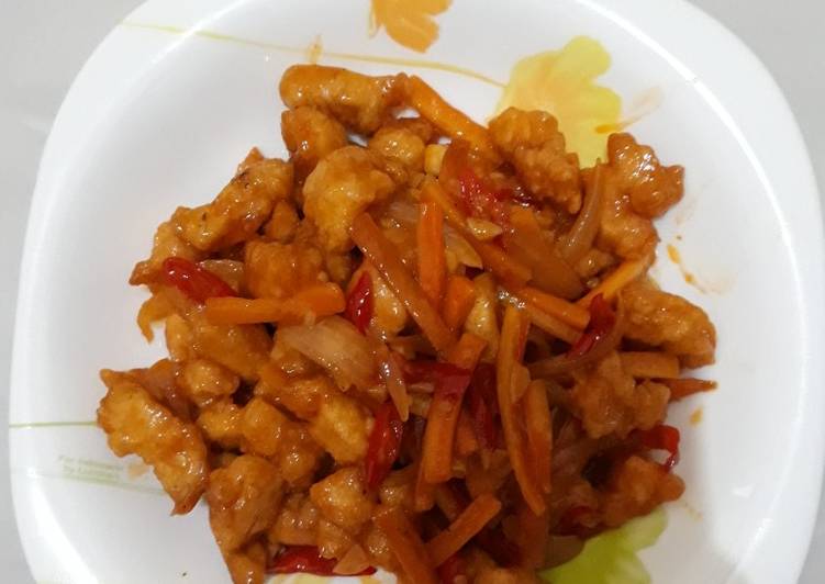 Ayam Saus Asam Manis Simpel foto resep utama