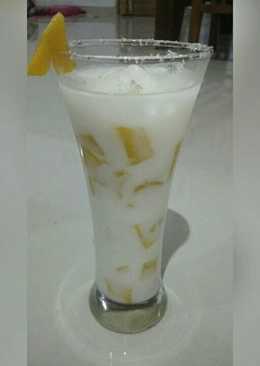 Es Laksmana Mengamuk khas Riau (Mango Milk Ice)