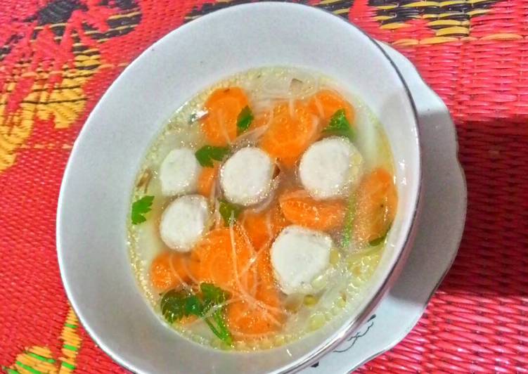 Resep Sup bakso sehat Dari Ummu Khalid Lusi Kestina