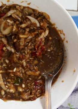 Rujak jantung pisang/ontong