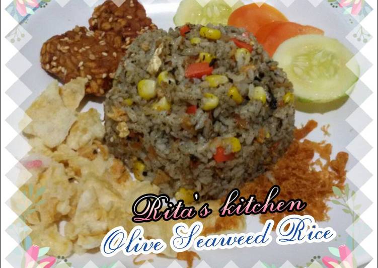 resep masakan Olive Seaweed Rice vegetarian