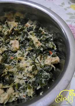 Botok Tempe + Daun Singkong tanpa Daun Pisang