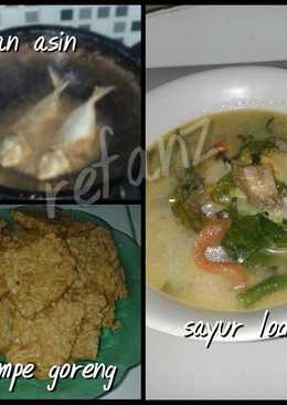 Paket top markotop (lodeh,tahu,asun)
