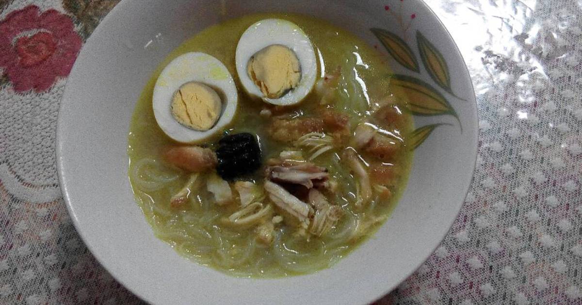 Resep Soto ayam bumbu kuning ala Hurriyatun Nadra