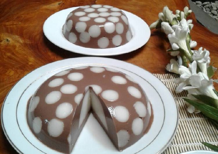 resep lengkap untuk PUDING POLKADOT #Bikin Bareng