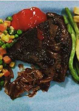 Beef steak home made pake teflon ðŸ˜ðŸ˜