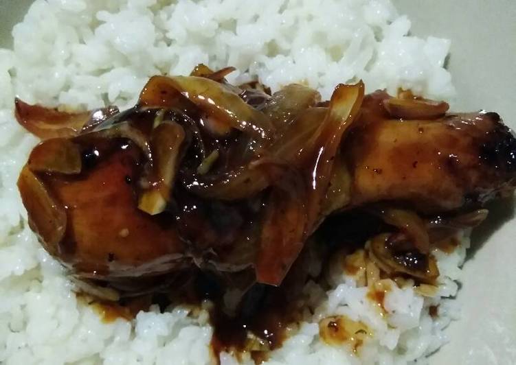 resep lengkap untuk Ayam Bakar Saus Siram