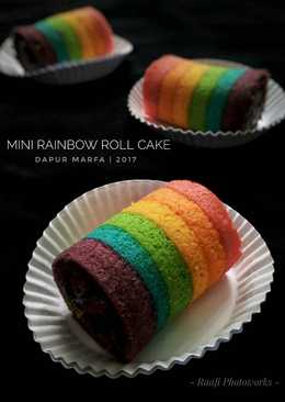Mini Rainbow Roll Cake ala Prestine Irwadi