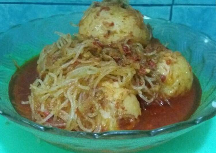 resep Semur telur bihun