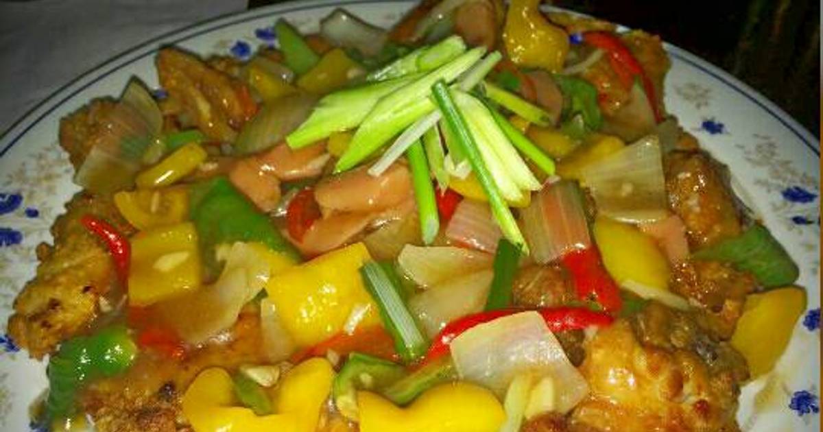 Resep Ayam Kentucky Saos Tiram ala Indah Lae fo shang