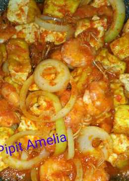 Udang tahu balado