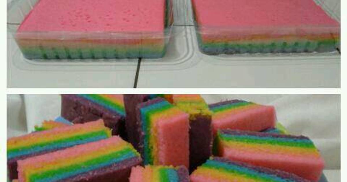 Resep Rainbow cake