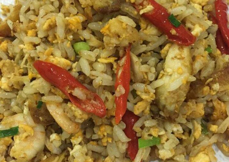 resep lengkap untuk Nasi goreng telur orak arik sederhana