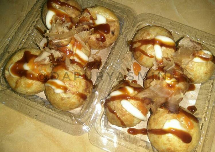 cara membuat Takoyaki Praktis dg Tepung Premix