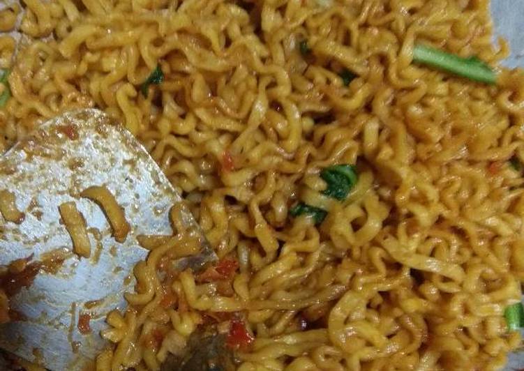 resep makanan Mi goreng pedas gak pake telur