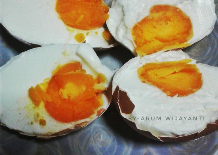 Telor ayam masin homemade #bikinramadanberkesan