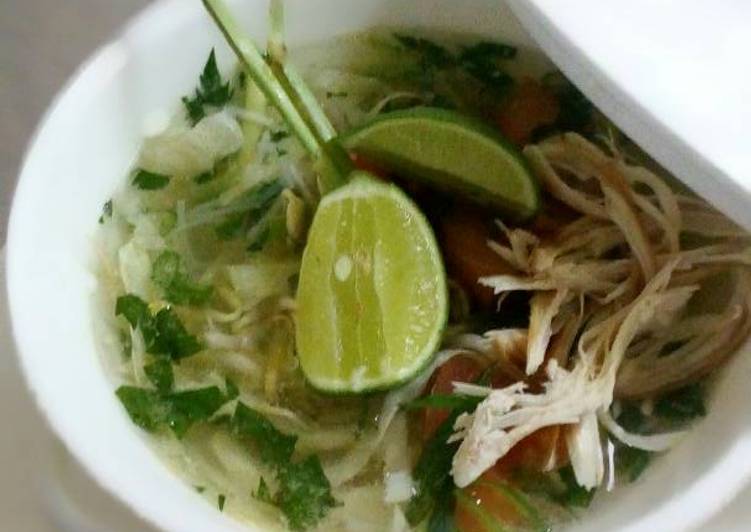 cara membuat Soto ayam saus tiram