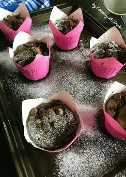 Healthy Double Chocolate Muffin