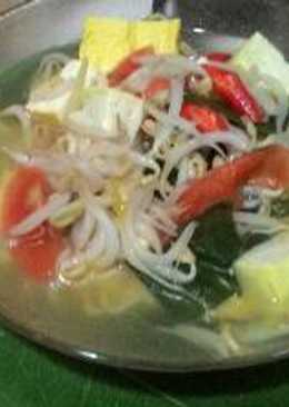 Sayur Bening Tahu Taoge simple