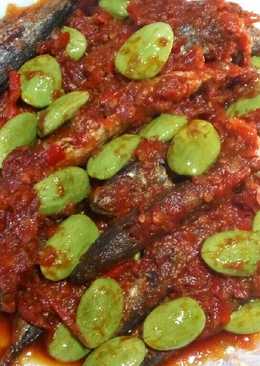 Ikan pindang sambal Pete mantap