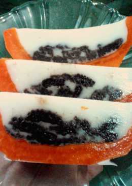 Puding pepaya susu oreo