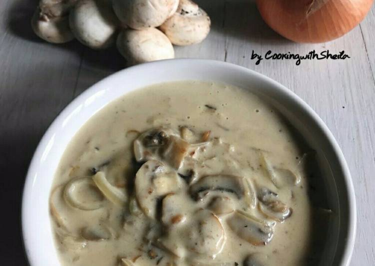 resep Homemade Mushroom Sauce