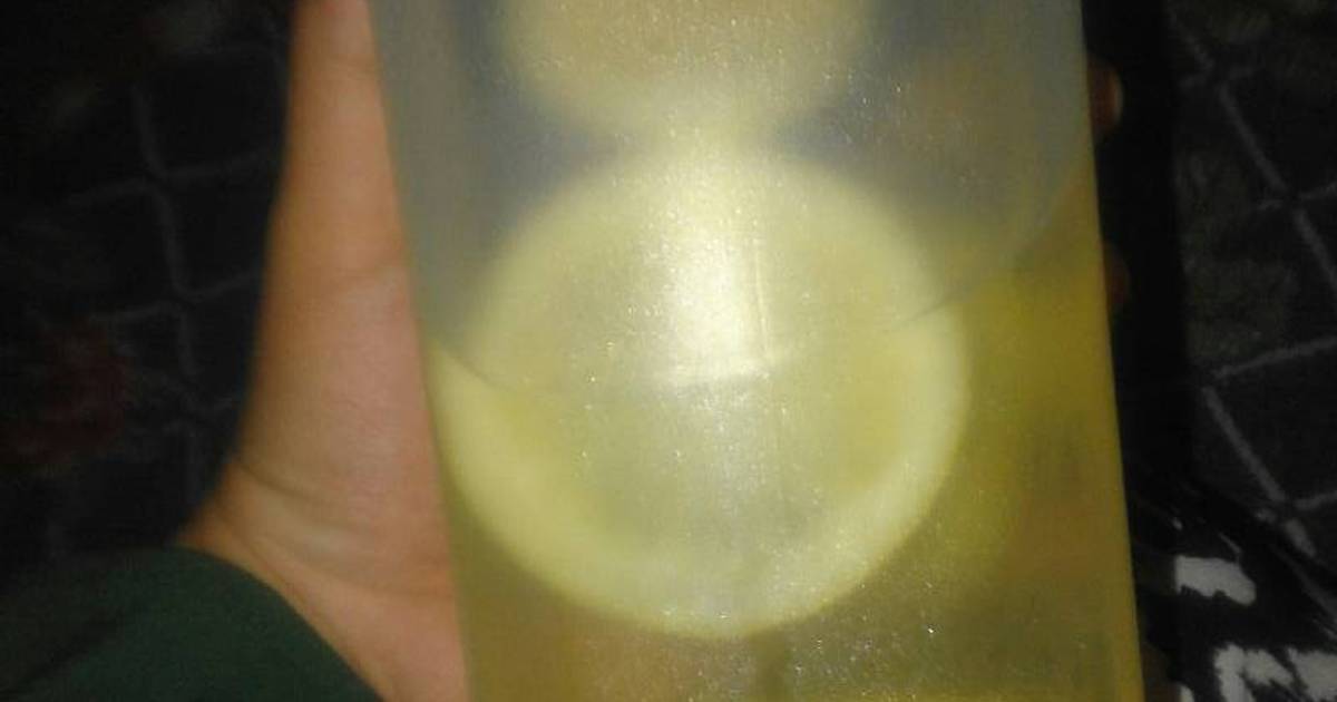 Resep infused water ( lemon )