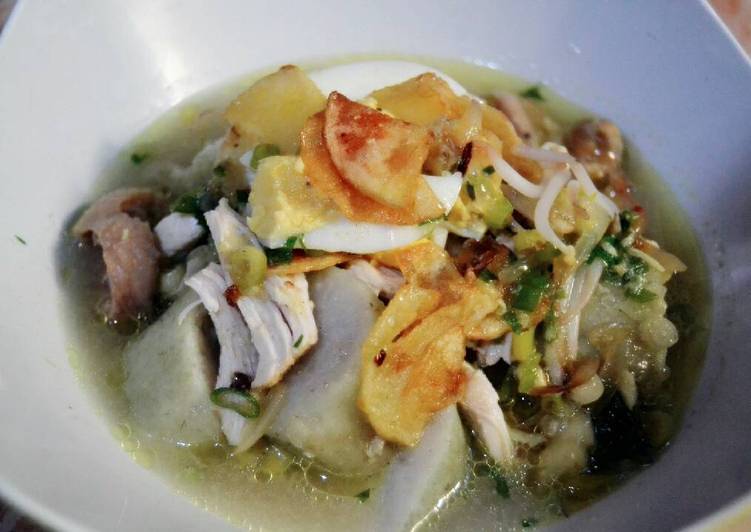 gambar untuk cara membuat Lontong Soto Ayam