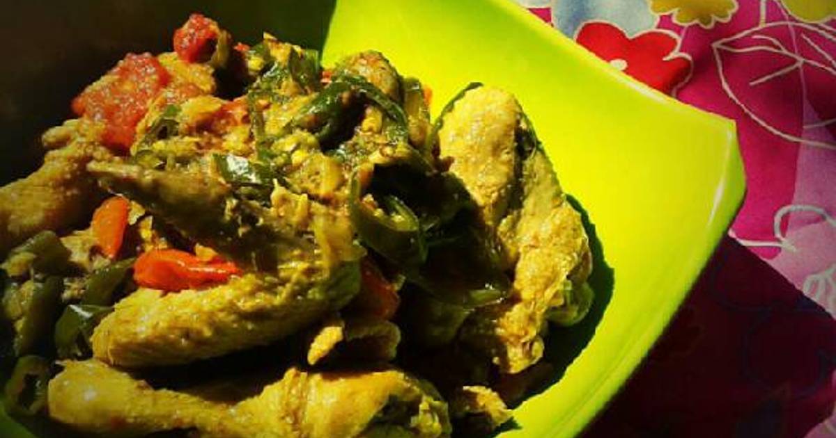 Resep Ayam Masak Lado Ijo ala Fitrian Vai Paramita