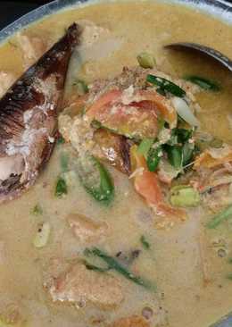 Ikan Tongkol asap masak santan pedas