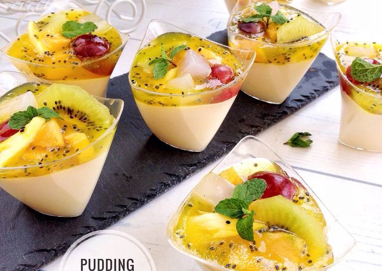 cara membuat Pudding Sutra