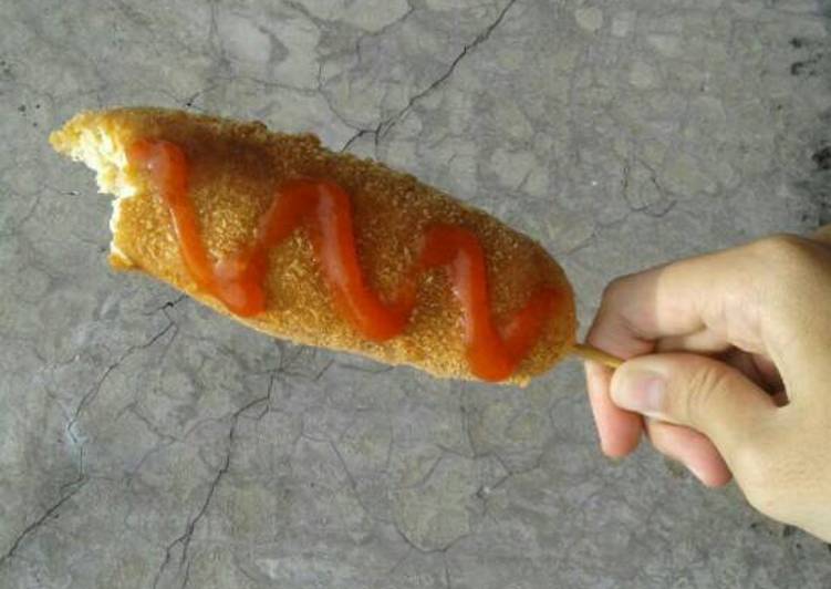 resep lengkap untuk Corndog