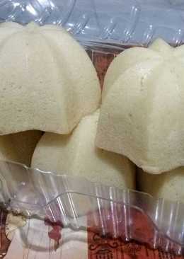 Bolu kukus sakura (tanpa telur)