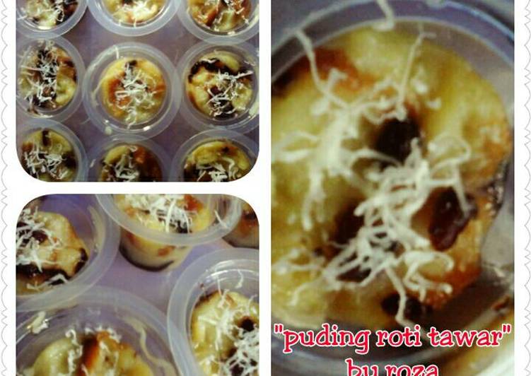 Resep Puding roti tawar kukus Kiriman dari roza uzlifa