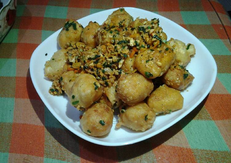 Resep Tahu krispy saos bawang madu - Nurul Laili Nahlia
