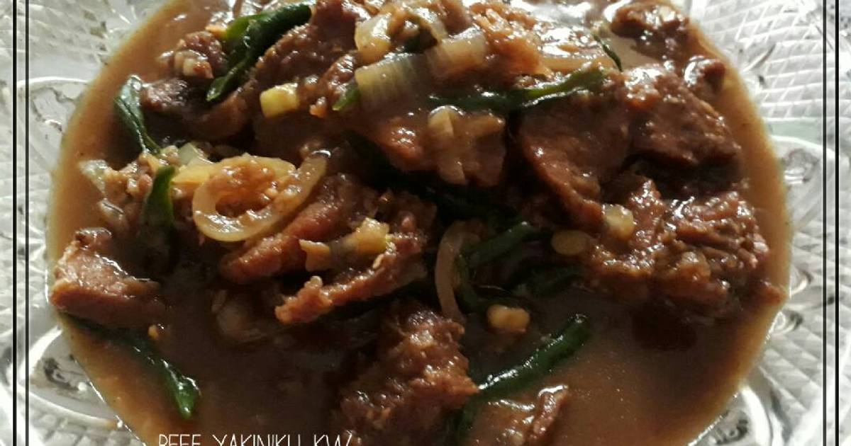 Resep Beef Yakiniku KW oleh Iin Febrina - Cookpad
