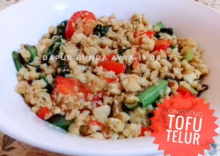 resep makanan Ongseng Tofu Telur