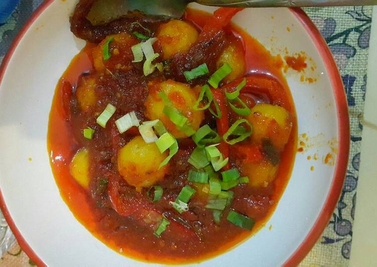 gambar untuk resep Balado baby potato