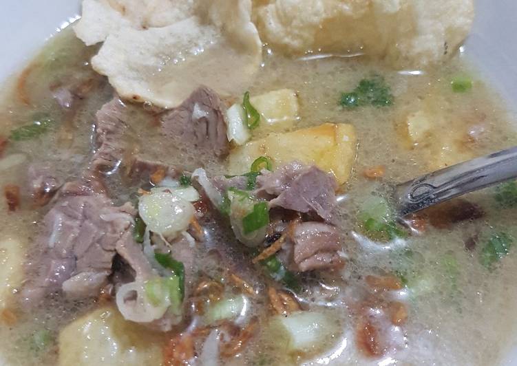 gambar untuk resep makanan Soto Betawi