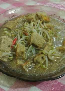 Sayur toge pake oncom