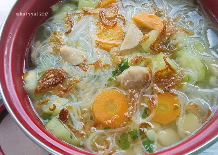 gambar untuk resep Sayur Oyong Bakso