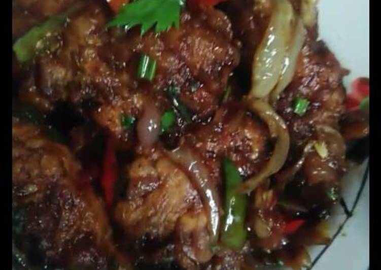 resep masakan Ayam tepung saos teriyaki ala anak kosan.