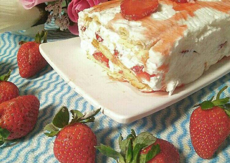 resep lengkap untuk Strawberry Float