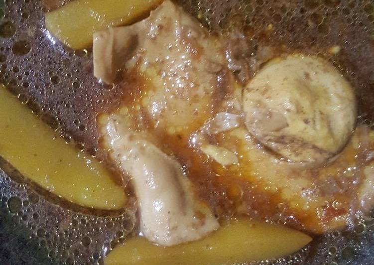 resep makanan Semur Telur dan Kentang