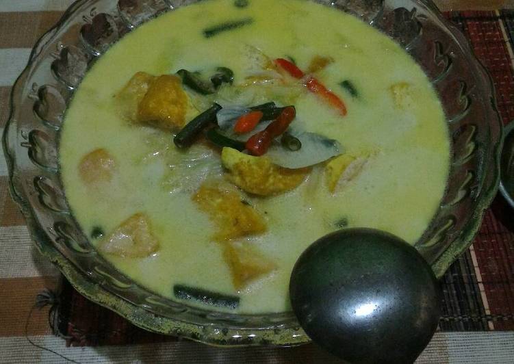 cara membuat Lodeh sayur tahu