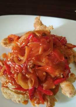 Jamur Crispy Asam manis pedas ala ala