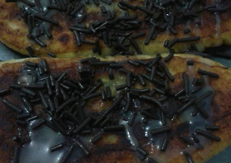 resep Pisang panggang coklat